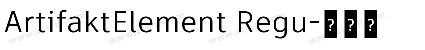 ArtifaktElement Regu字体转换